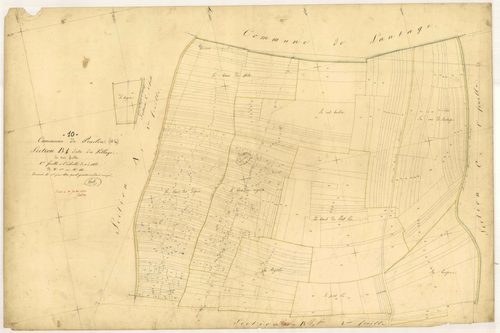 Praslin, section B dite du Village, feuille n° 1, parcelles n° 1-484