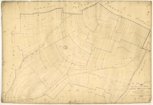 Praslin, section C dite de la Voie d'Arelles, feuille n° 2, parcelles n° 387-746