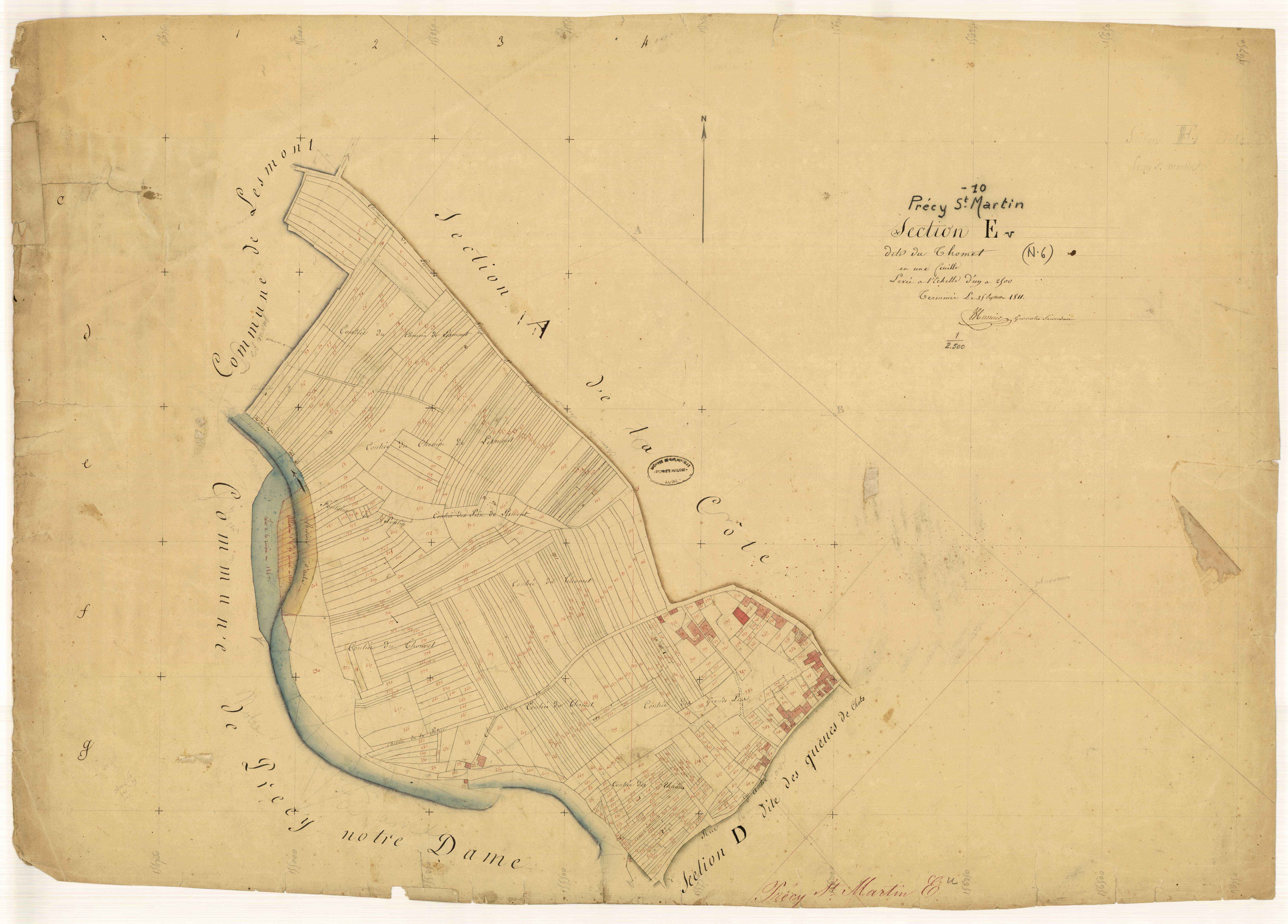 Precy-Saint-Martin, section E dite du Thomet