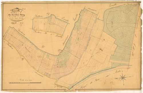 Proverville, section A dite des Côtes Benzy, feuille n° 2, parcelles n° 389-701