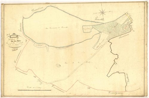 Proverville, section D dite des Bois, feuille n° 1, parcelles n° 1-35
