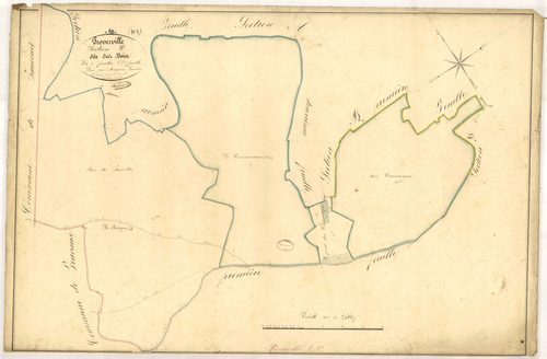 Proverville, section D dite des Bois, feuille n° 2, parcelles n° 36-43