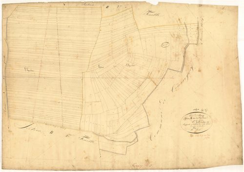 Prusy, section B dite de l'Herbue, feuille n° 3, parcelles n° 490-669