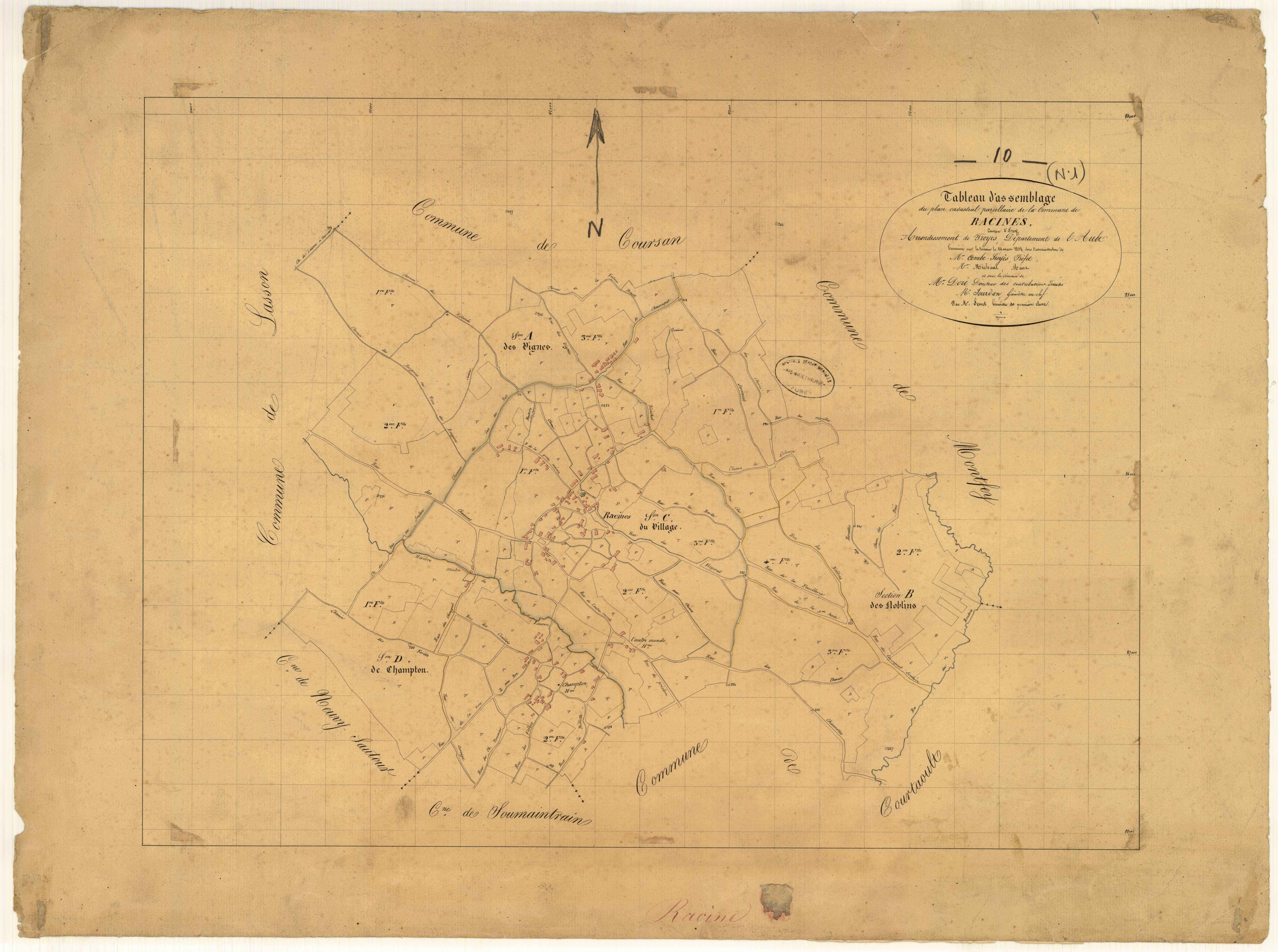 Racines, tableau d'assemblage