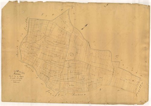 Racines, section A dite des Vignes, feuille n° 3, parcelles n° 1677-2647