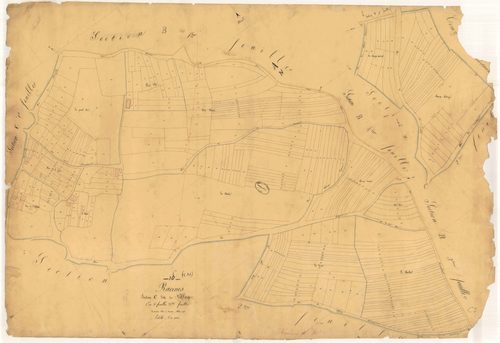 Racines, section C dite du Village, feuille n° 3, parcelles n° 1346-1683