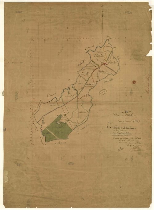 Radonvilliers, tableau d'assemblage