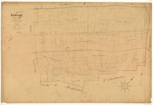 Ramerupt, section B dite du Champ de l'Orme, feuille n° 1, parcelles n°1-521