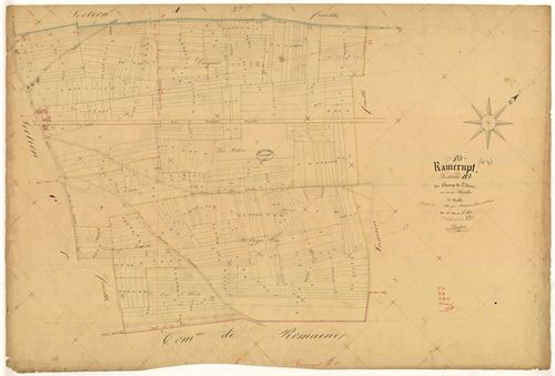 Ramerupt, section B dite du Champ de l'Orme, feuille n° 2, parcelles n°522-964