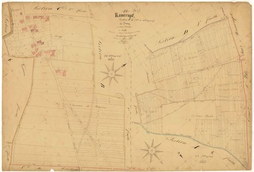 Ramerupt, section C 1 et 2 dite du Bourg, feuille n° 1, parcelles n°1-214, parcelles n° 669-786