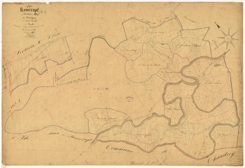 Ramerupt, section D dite de Vaurignon, feuille n° 1, parcelles n°1-282