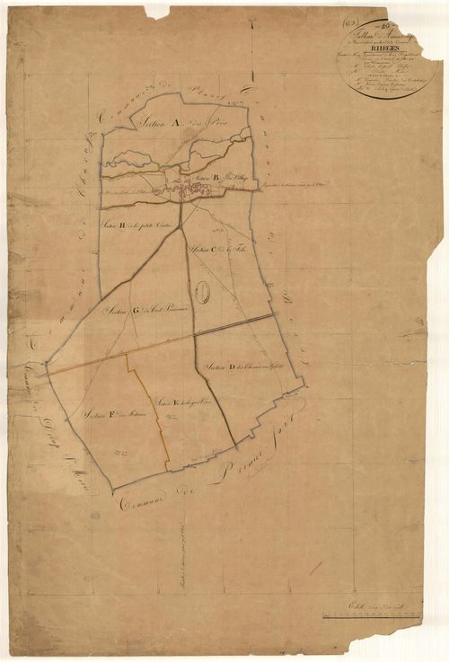 Rhèges, tableau d'assemblage