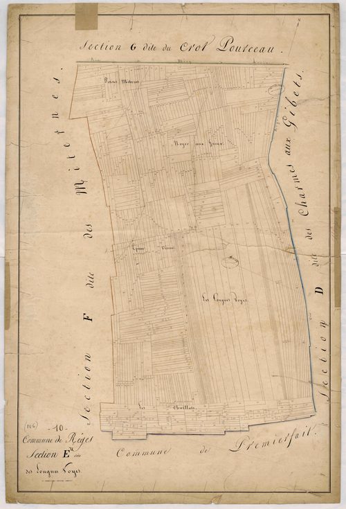 Rhèges, section E dite des Longues Voyes