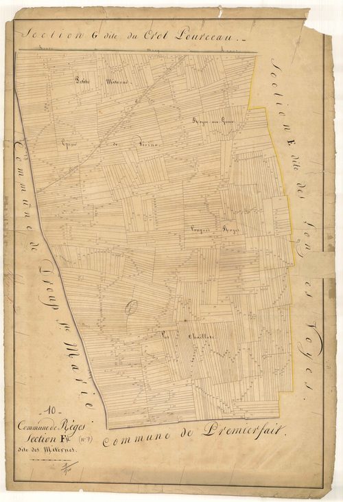 Rhèges, section F dite des Miternes