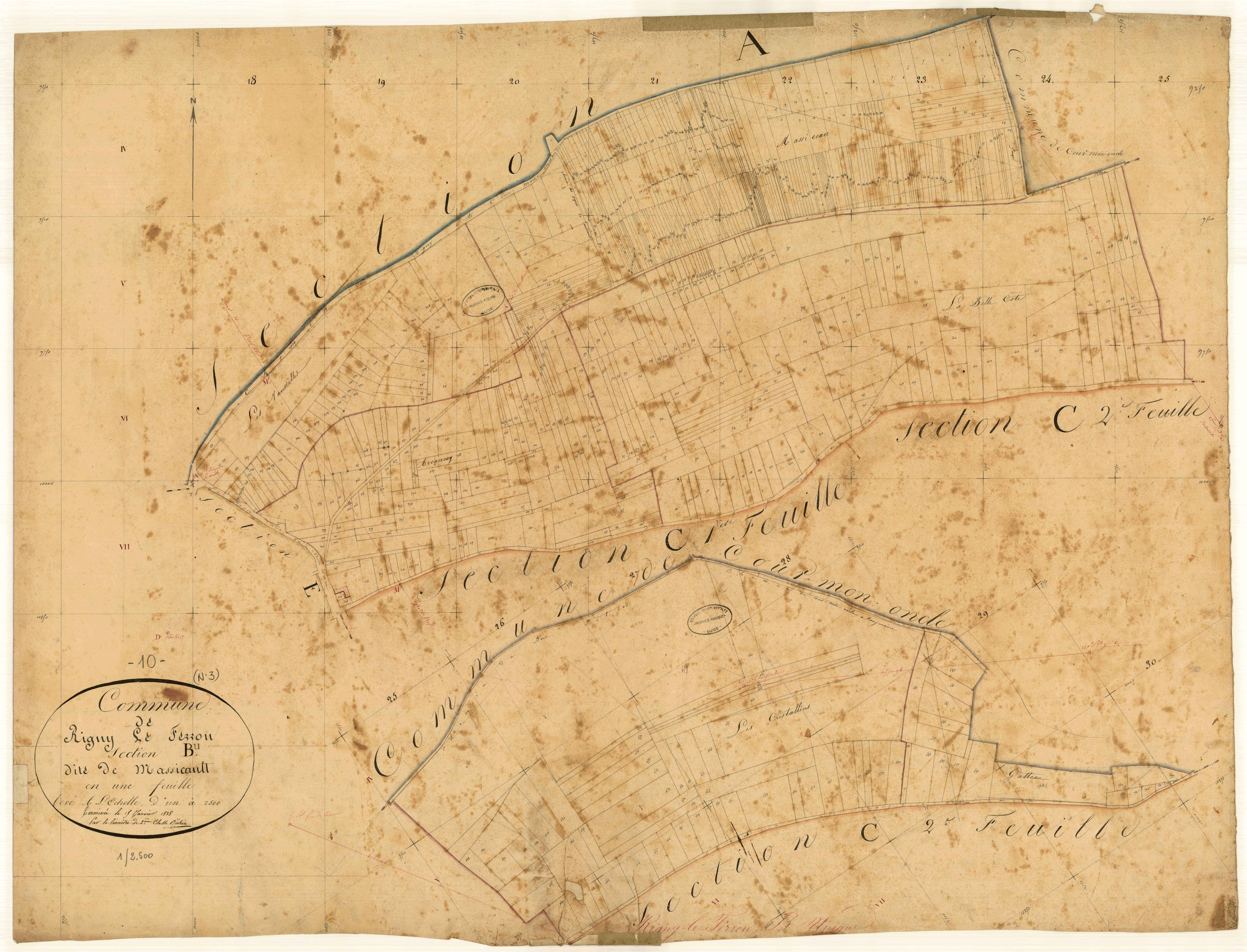 Rigny-le-Ferron, section B dite de Massicault