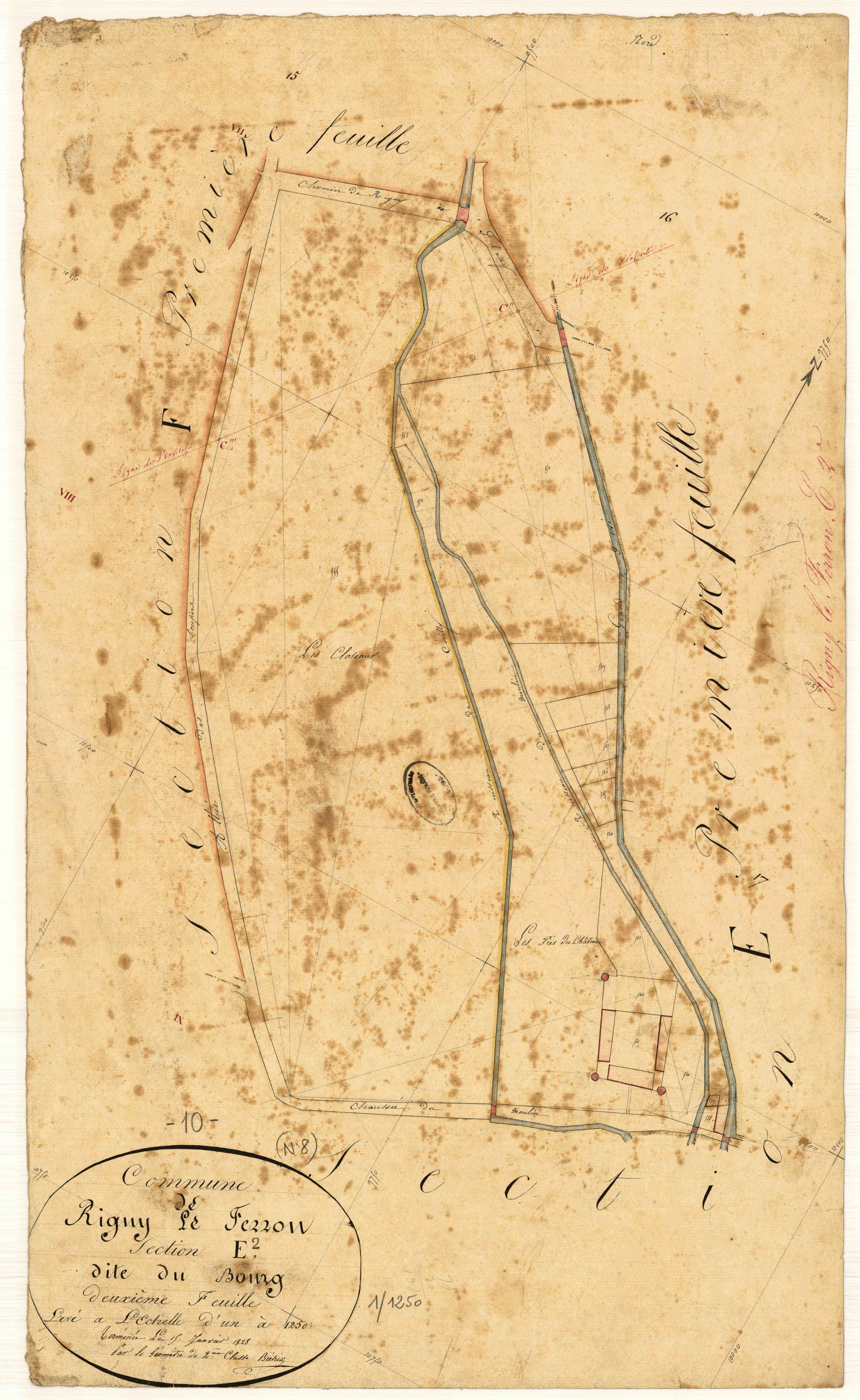 Rigny-le-Ferron, section E dite du Bourg, feuille n° 2