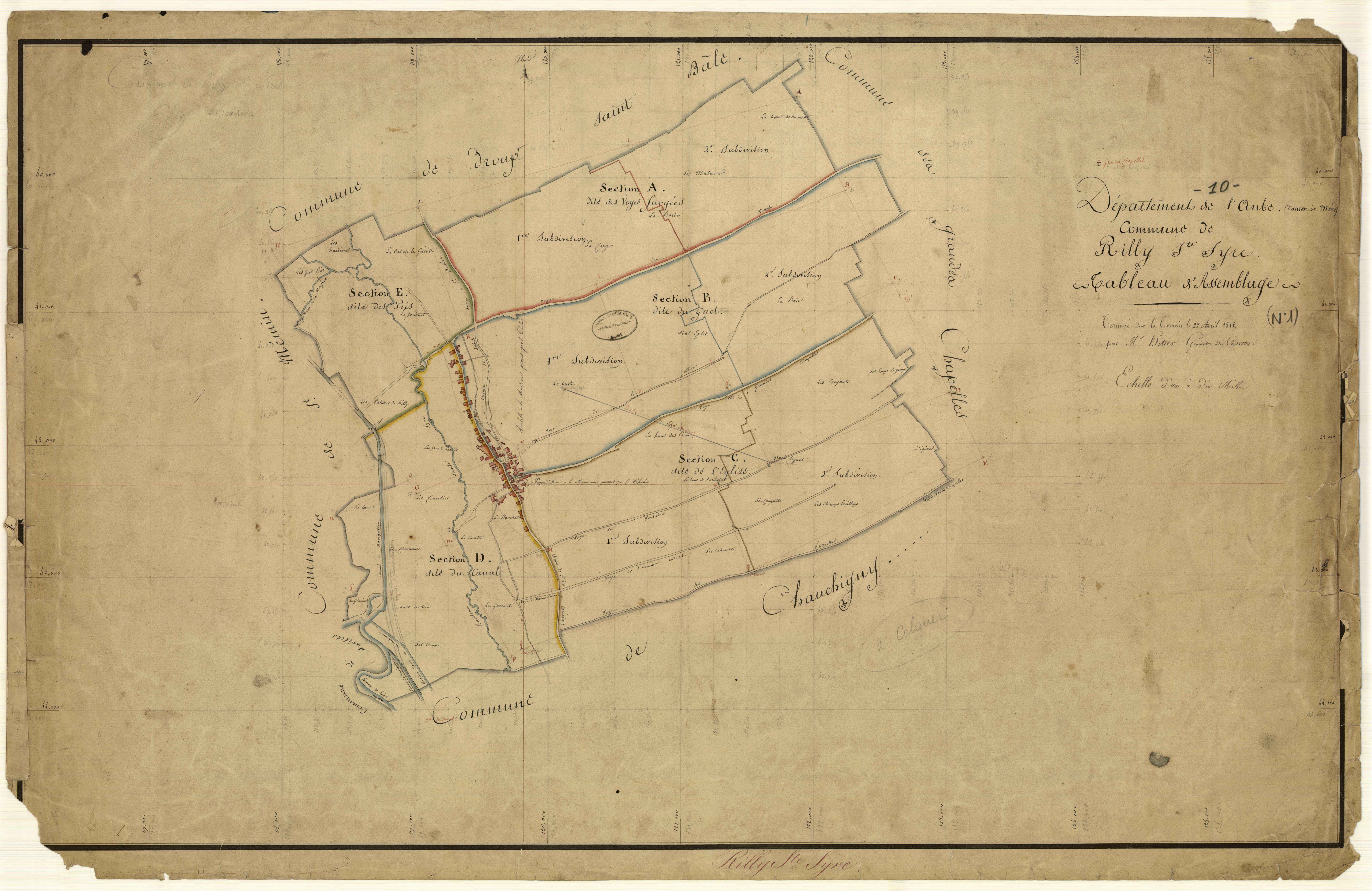 Rilly-sainte-Syre, tableau d'assemblage