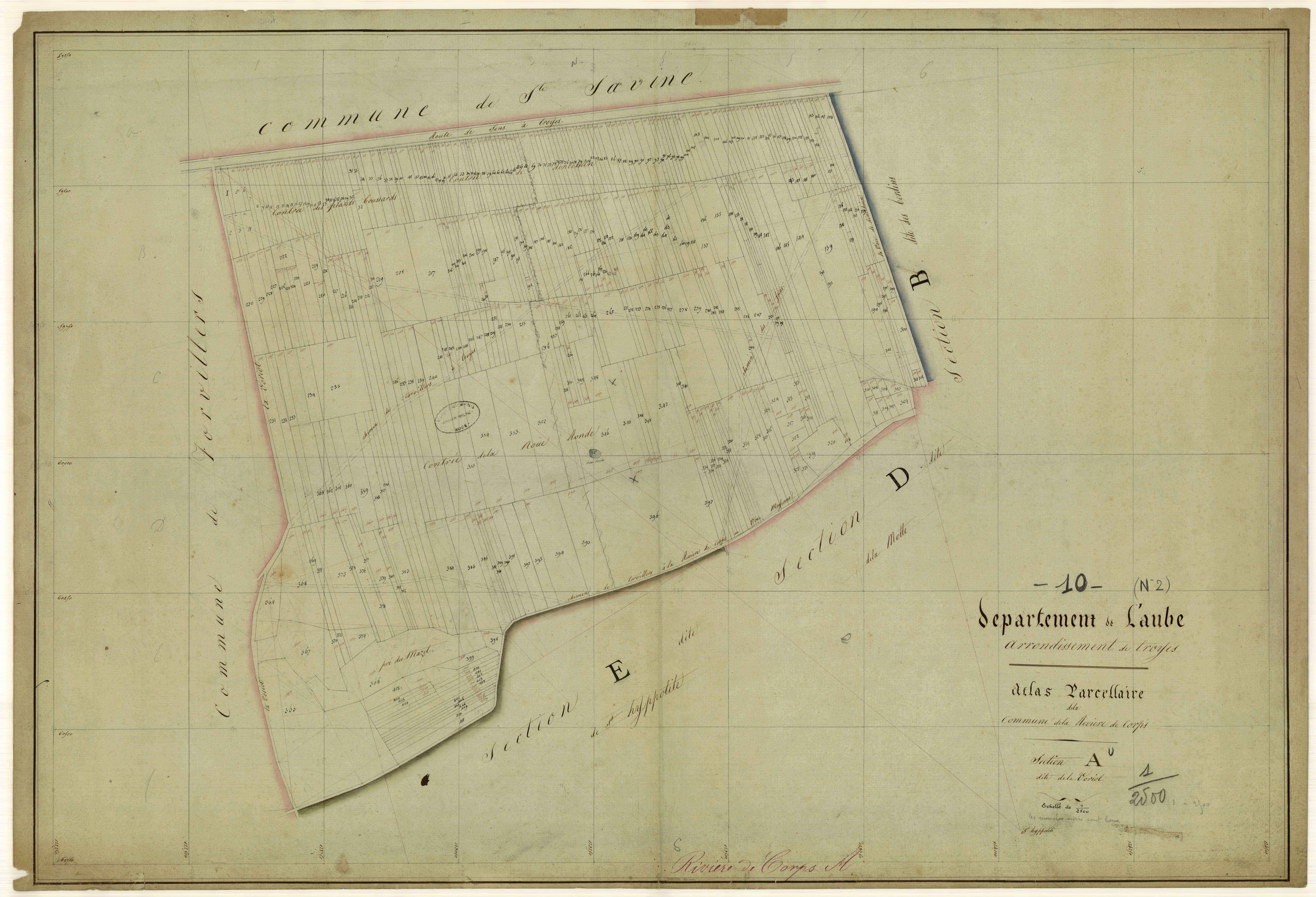 La Rivière-de-Corps, section A dite de la Voriot