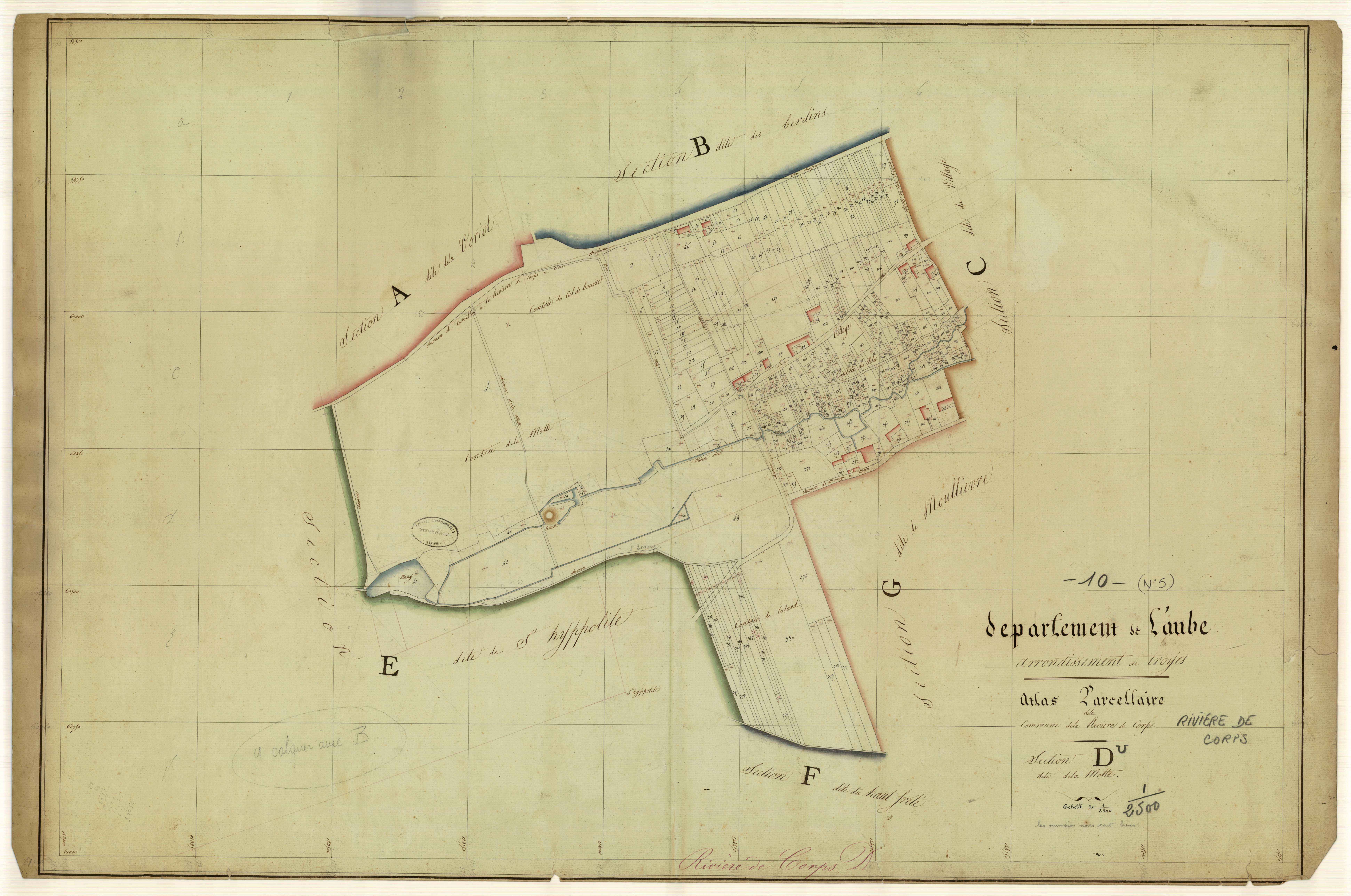 La Rivière-de-Corps, section D dite de la Motte
