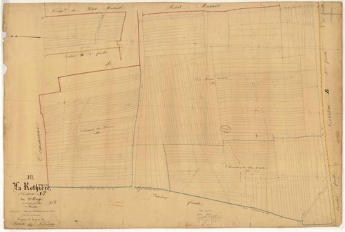 La Rothière, section A dite du Village, feuille n° 7