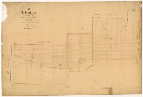 La Rothière, section B dite de la Grande Fin, feuille n° 3