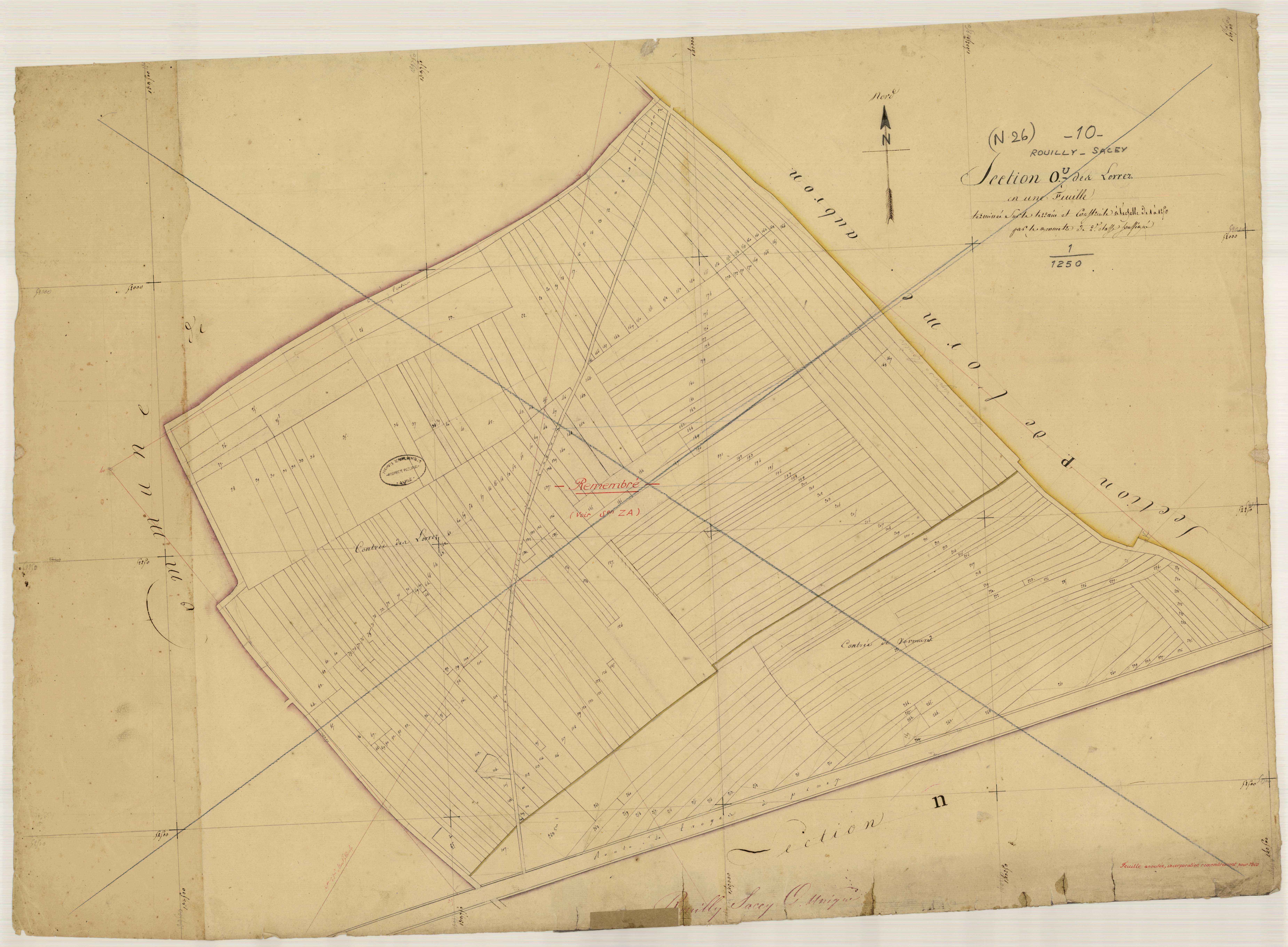 Rouilly-Sacey, section O dite des Lorrez