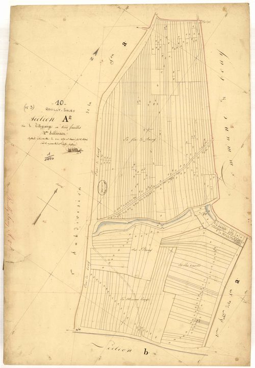 Rouilly-Sacey, section A dite de Villegrange, feuille n° 2