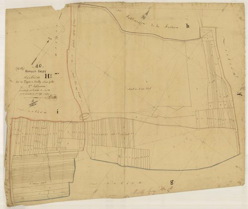 Rouilly-Sacey, section H dite des Vignes de Rouilly, feuille n° 2