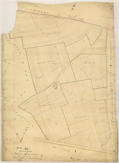 Rouilly-Sacey, section Q dite des Raies Tortues, feuille n° 2