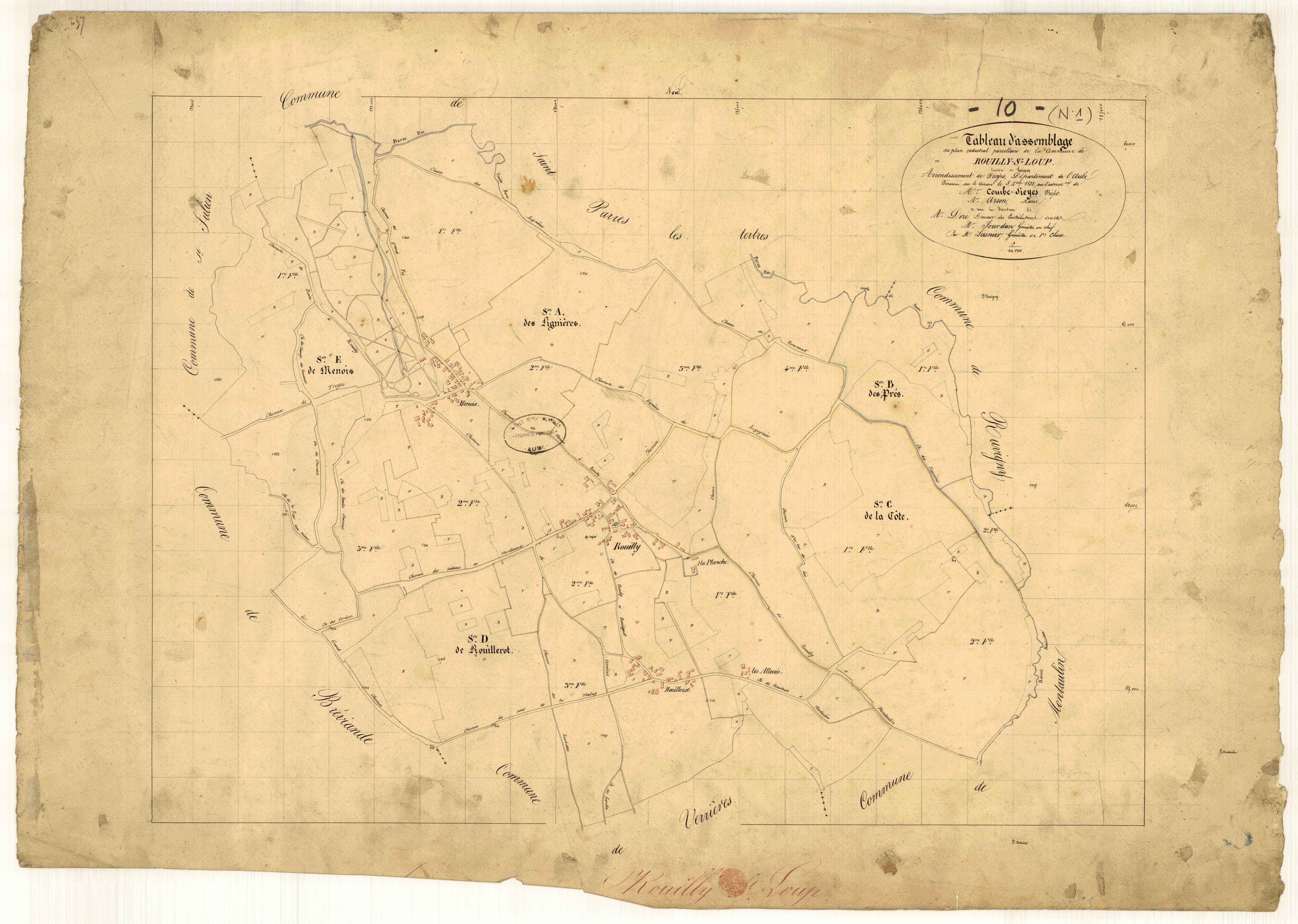 Rouilly-Saint-Loup, tableau d'assemblage