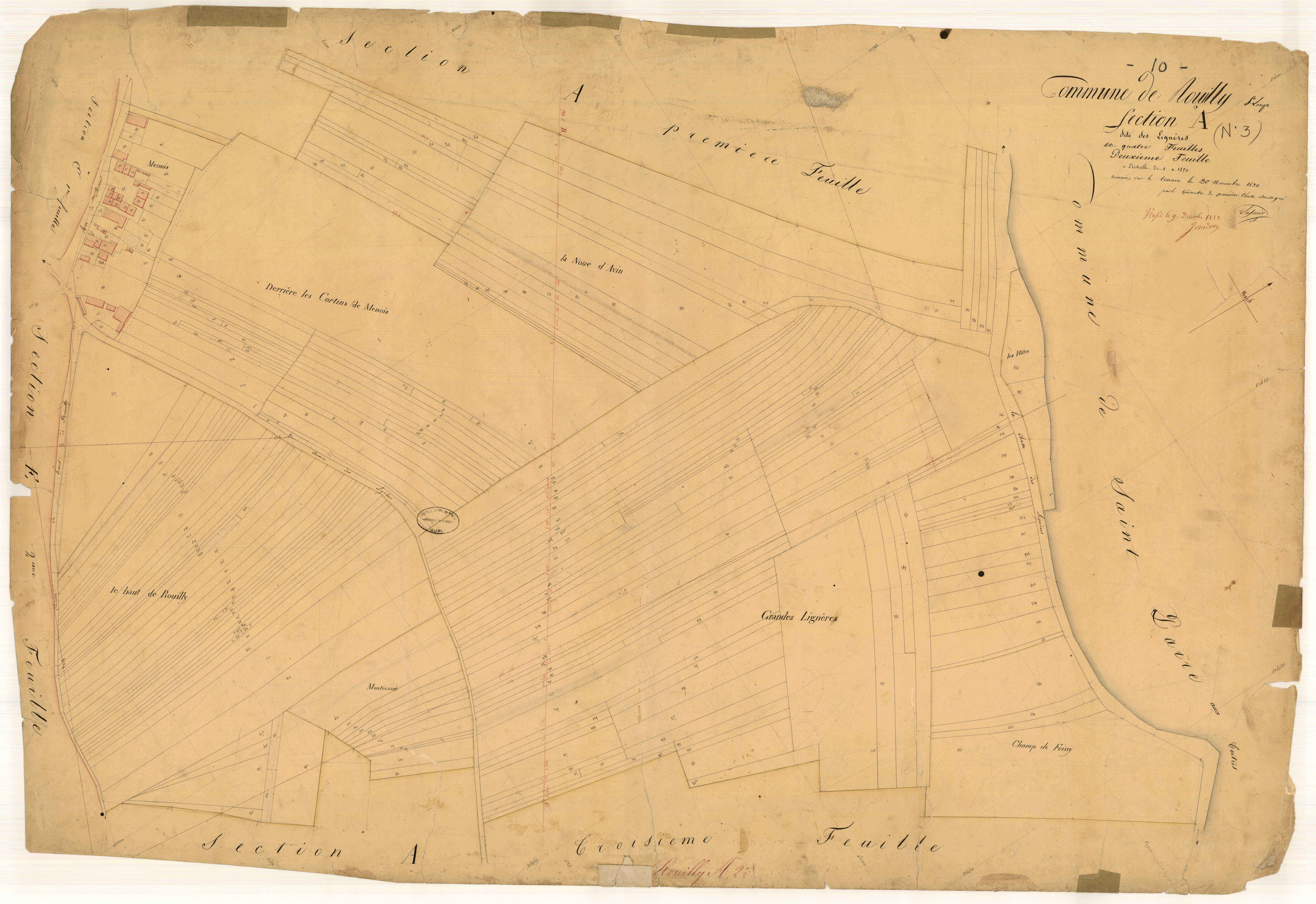 Rouilly-Saint-Loup, section A dite des Lignières, feuille n° 2