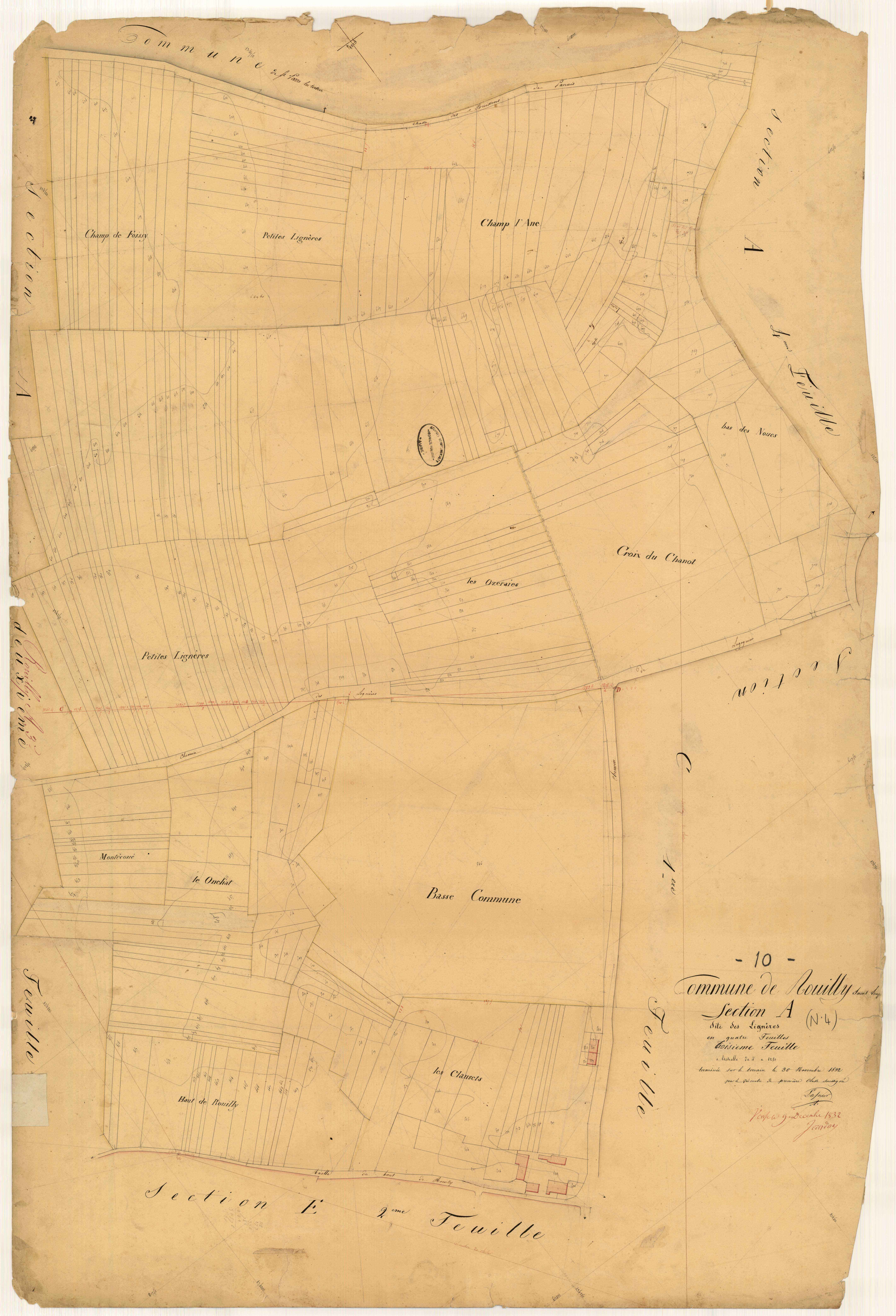 Rouilly-Saint-Loup, section A dite des Lignières, feuille n° 3