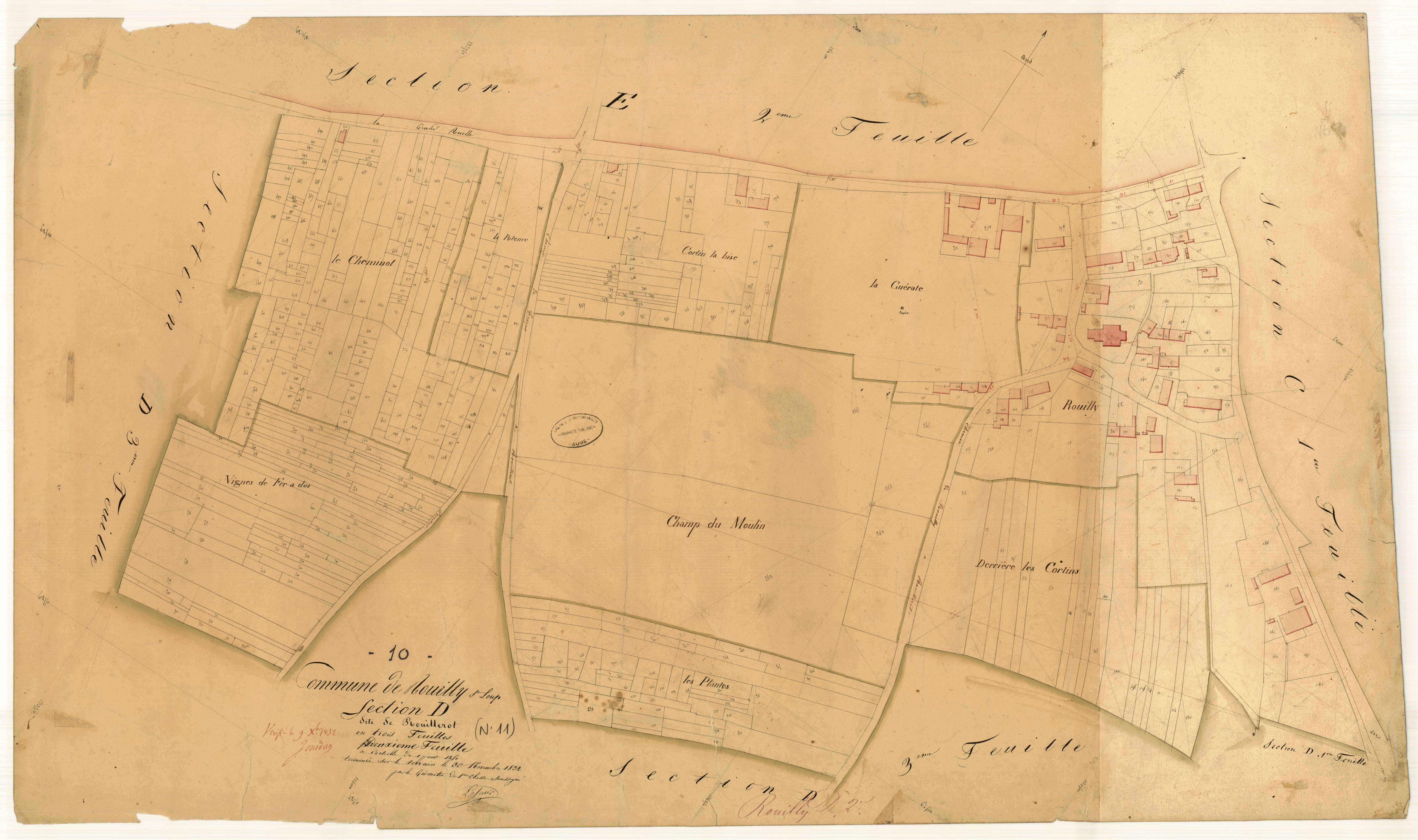 Rouilly-Saint-Loup, section D dite de Rouillerot, feuille n° 2