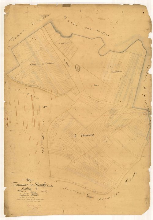 Rouilly-Saint-Loup, section A dite des Lignières, feuille n° 4