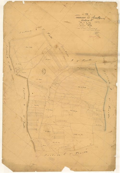 Rouilly-Saint-Loup, section C dite de la Côte, feuille n° 1