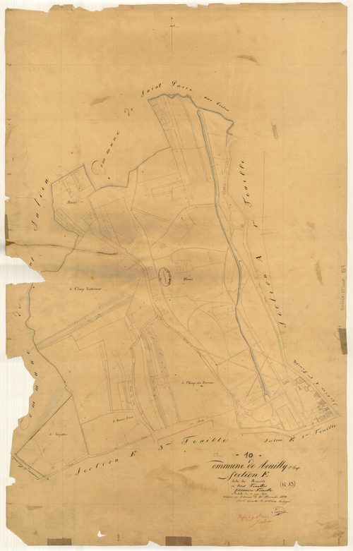 Rouilly-Saint-Loup, section E dite de Menois, feuille n° 1