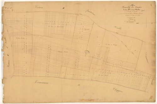 Rumilly-les-Vaudes, section B dite des Terres Blanches, feuille n° 3, parcelles n° 331-516