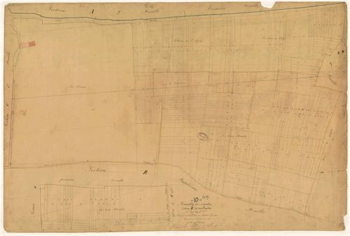 Rumilly-les-Vaudes, section B dite des Terres Blanches, feuille n° 4, parcelles n° 517-726