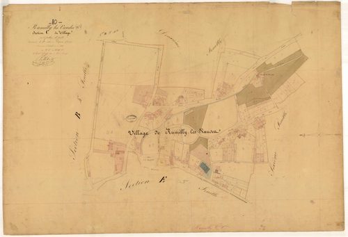 Rumilly-les-Vaudes, section C dite du Village, feuille n° 1, parcelles n° 1-194