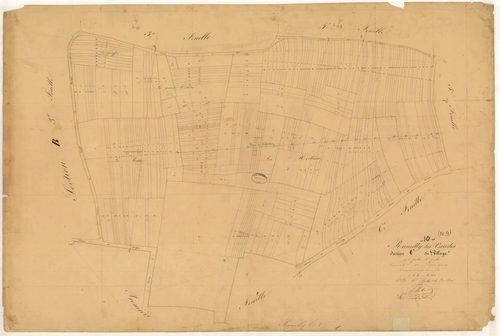 Rumilly-les-Vaudes, section C dite du Village, feuille n° 2, parcelles n° 195-442