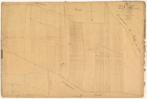 Rumilly-les-Vaudes, section C dite du Village, feuille n° 4, parcelles n° 591-722
