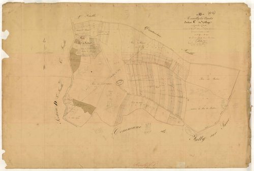 Rumilly-les-Vaudes, section C dite du Village, feuille n° 5, parcelles n° 723-918