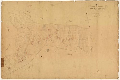 Rumilly-les-Vaudes, section E dite de Nicey, feuille n° 4, parcelles n° 1261-1584