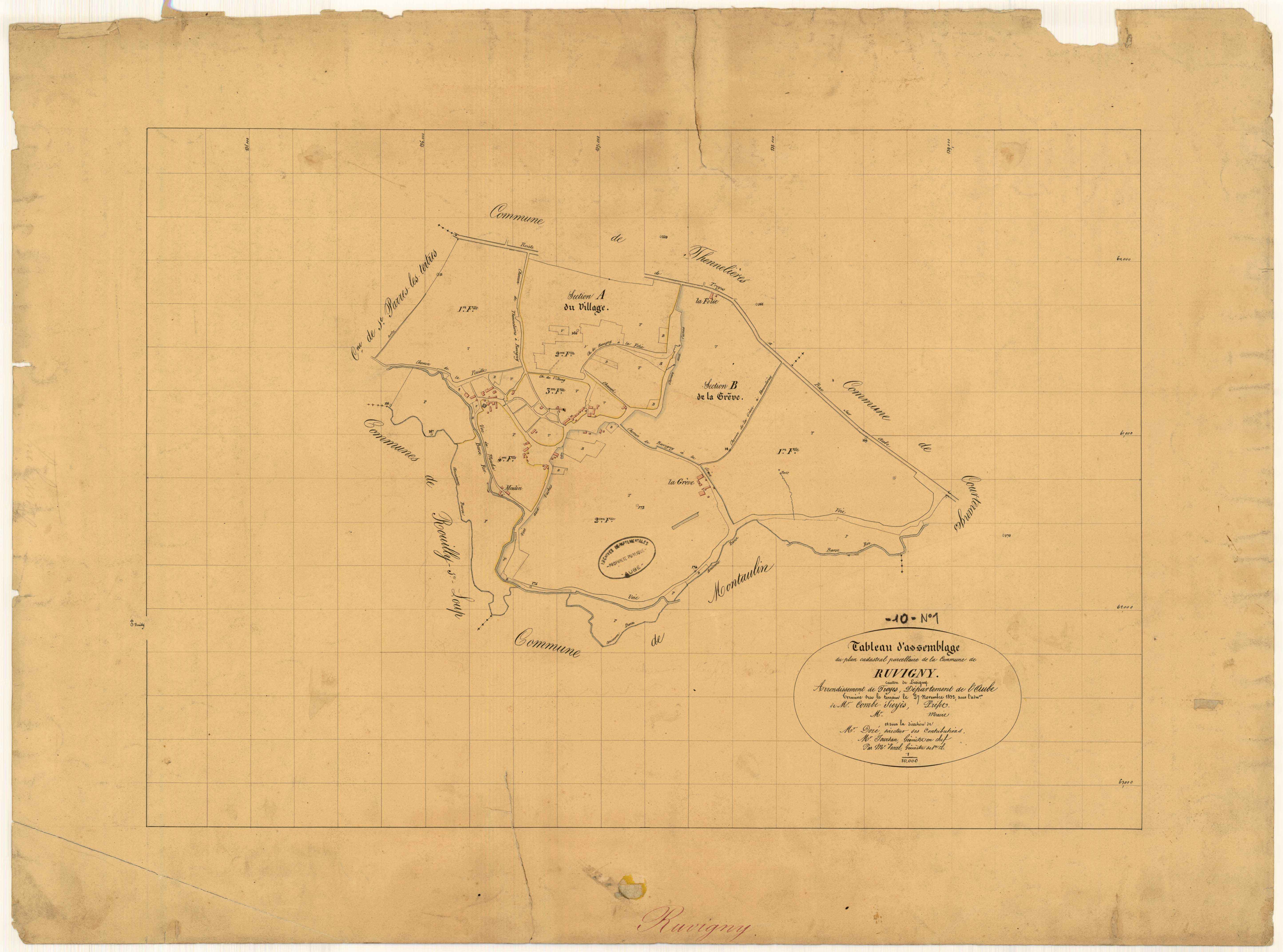 Ruvigny, tableau d'assemblage