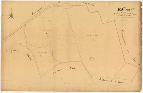 Saint-Aubin, section A dite des Vignes Trugalles, feuille n° 2