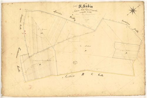 Saint-Aubin, section A dite des Vignes Trugalles, feuille n° 3