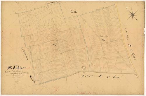 Saint-Aubin, section A dite des Vignes Trugalles, feuille n° 4