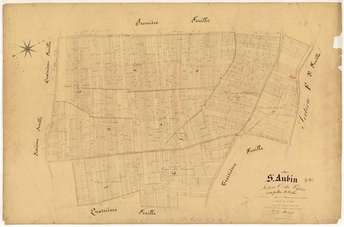 Saint-Aubin, section C dite des Vignes, feuille n° 2
