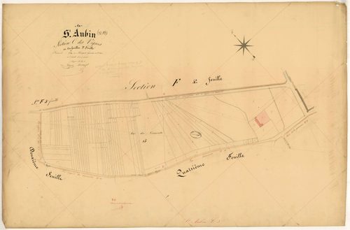 Saint-Aubin, section C dite des Vignes, feuille n° 3