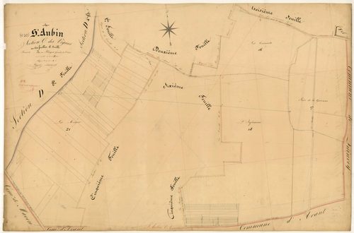 Saint-Aubin, section C dite des Vignes, feuille n° 4